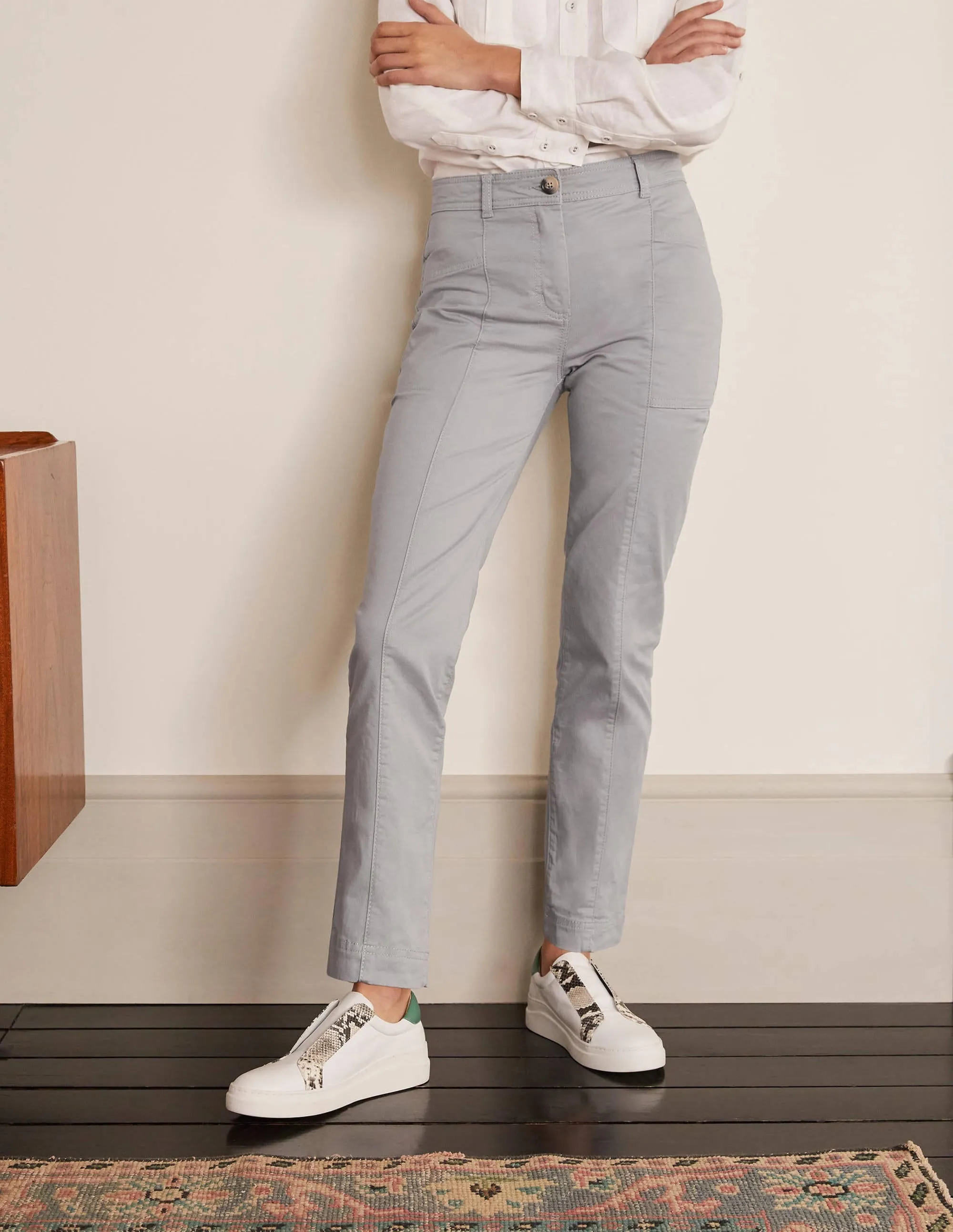 Abingdon Trousers-Grey Squirrel