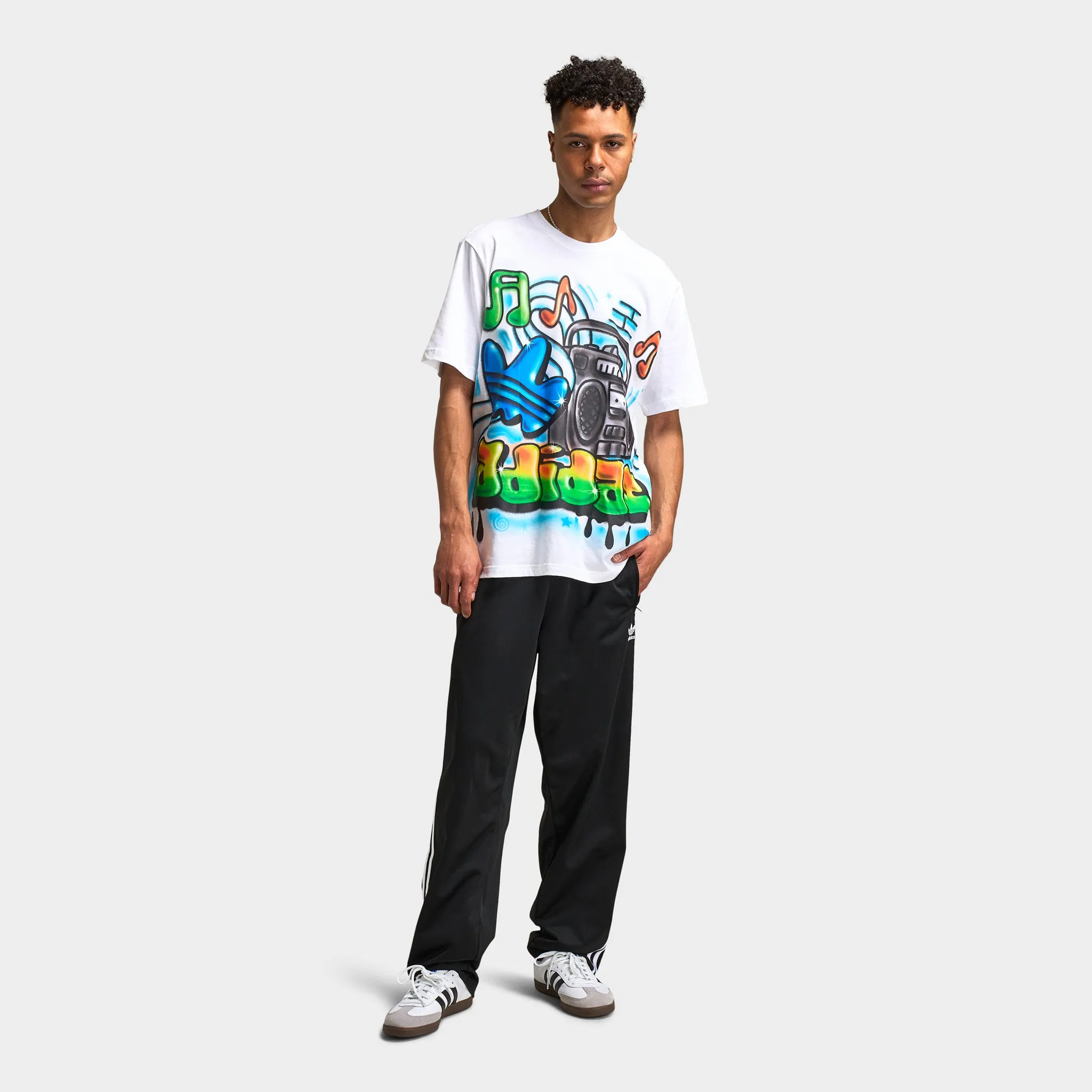 adidas Q12 TS Street Airbrush T-Shirt / White