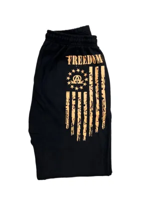 BETSY ROSS FREEDOM 1776 Black Sweatpants - Patriotic Comfort Fit Lounge Pants for American History Enthusiasts