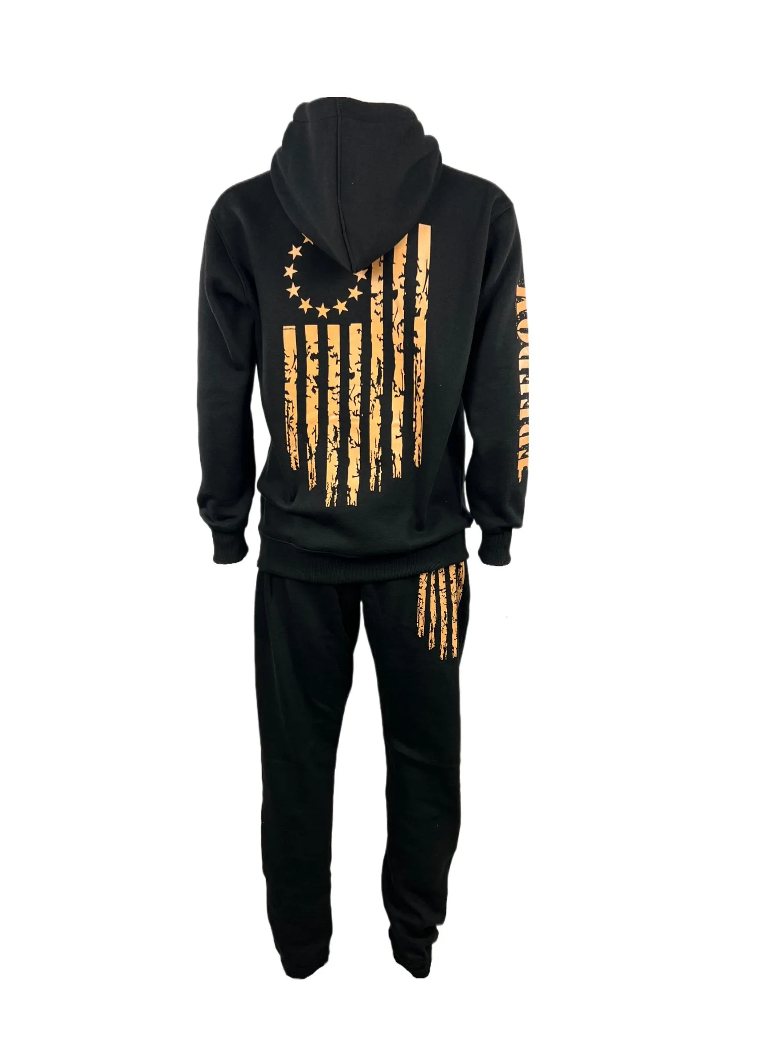 BETSY ROSS FREEDOM 1776 Black Sweatpants - Patriotic Comfort Fit Lounge Pants for American History Enthusiasts