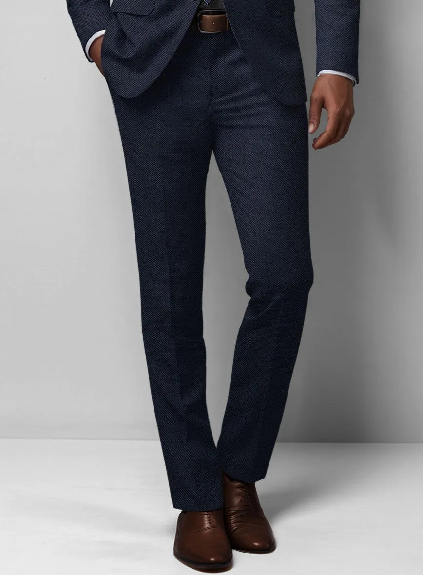 Birdseye Wool Blue Pants
