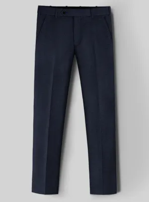 Birdseye Wool Blue Pants