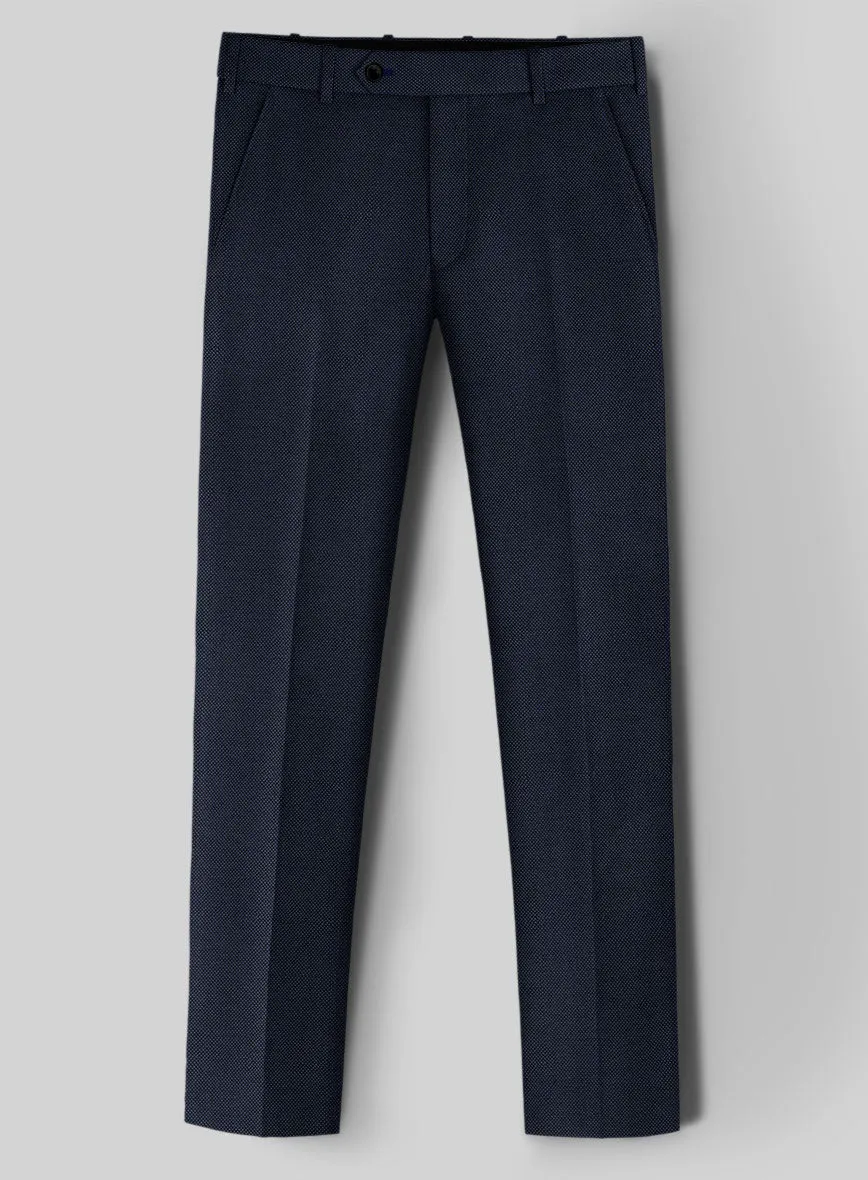 Birdseye Wool Blue Pants