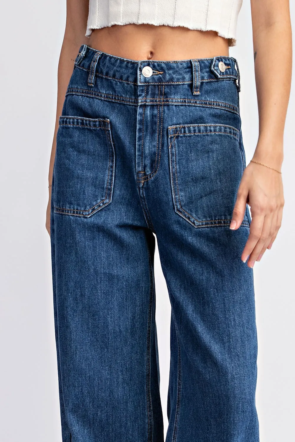Blake Open Pocket Straight Leg Denim