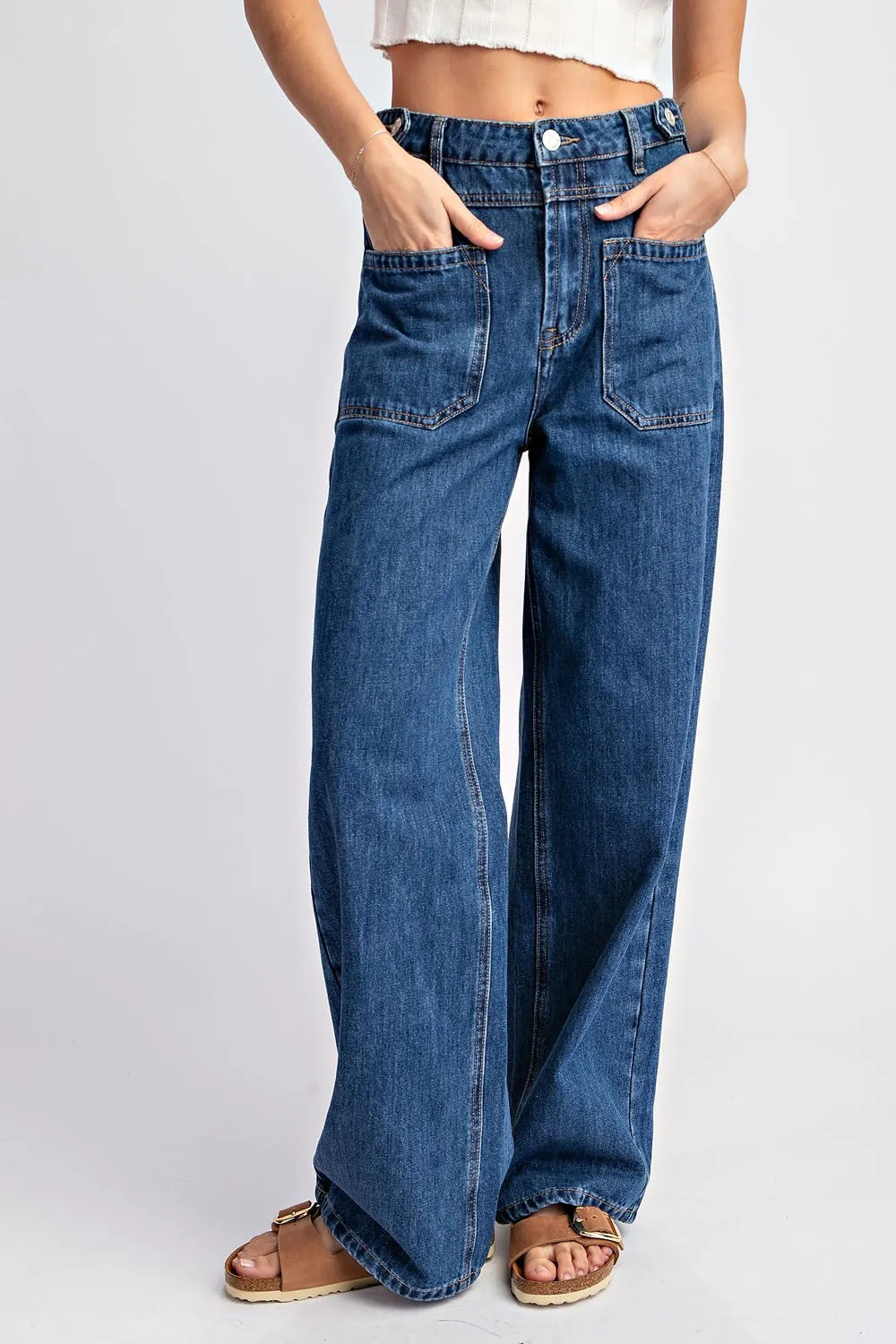Blake Open Pocket Straight Leg Denim