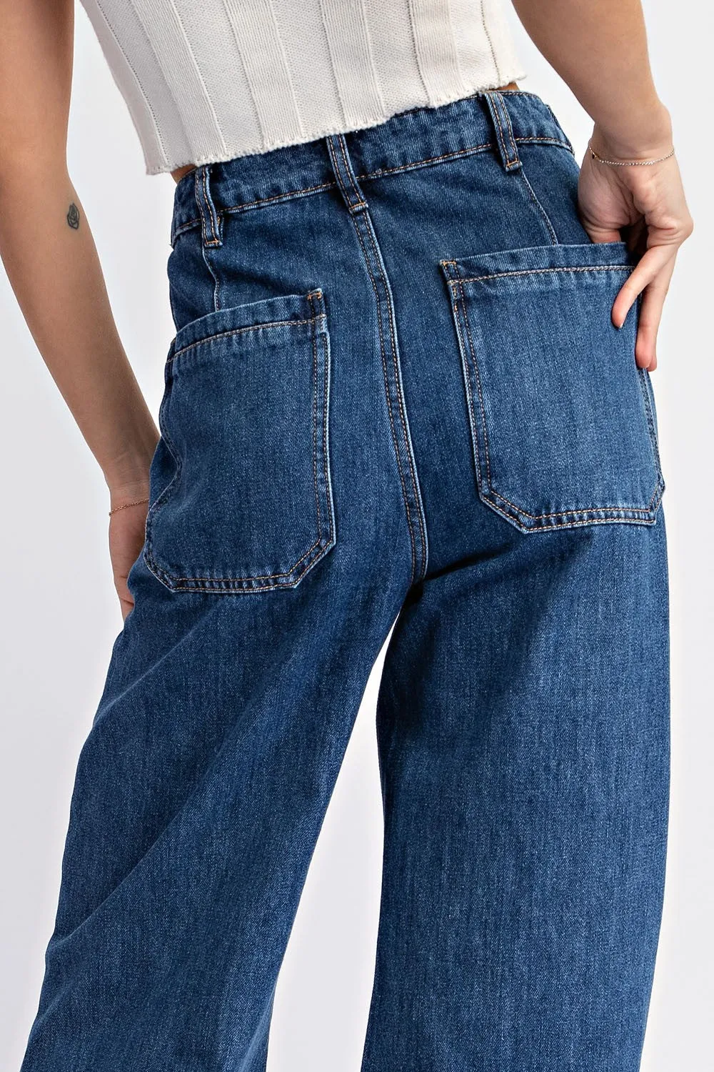 Blake Open Pocket Straight Leg Denim