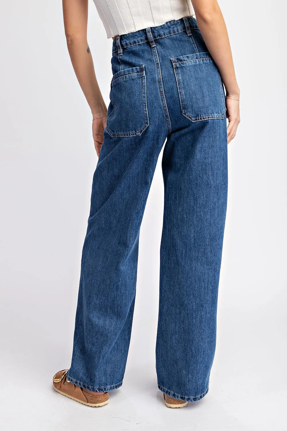 Blake Open Pocket Straight Leg Denim