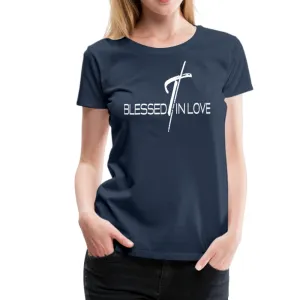 Blessed In Love Graphic Text Style Womens Classic T-Shirt