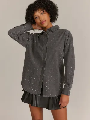 Blue B Long Sleeve Studded Button Down Shirt - Brands We Love