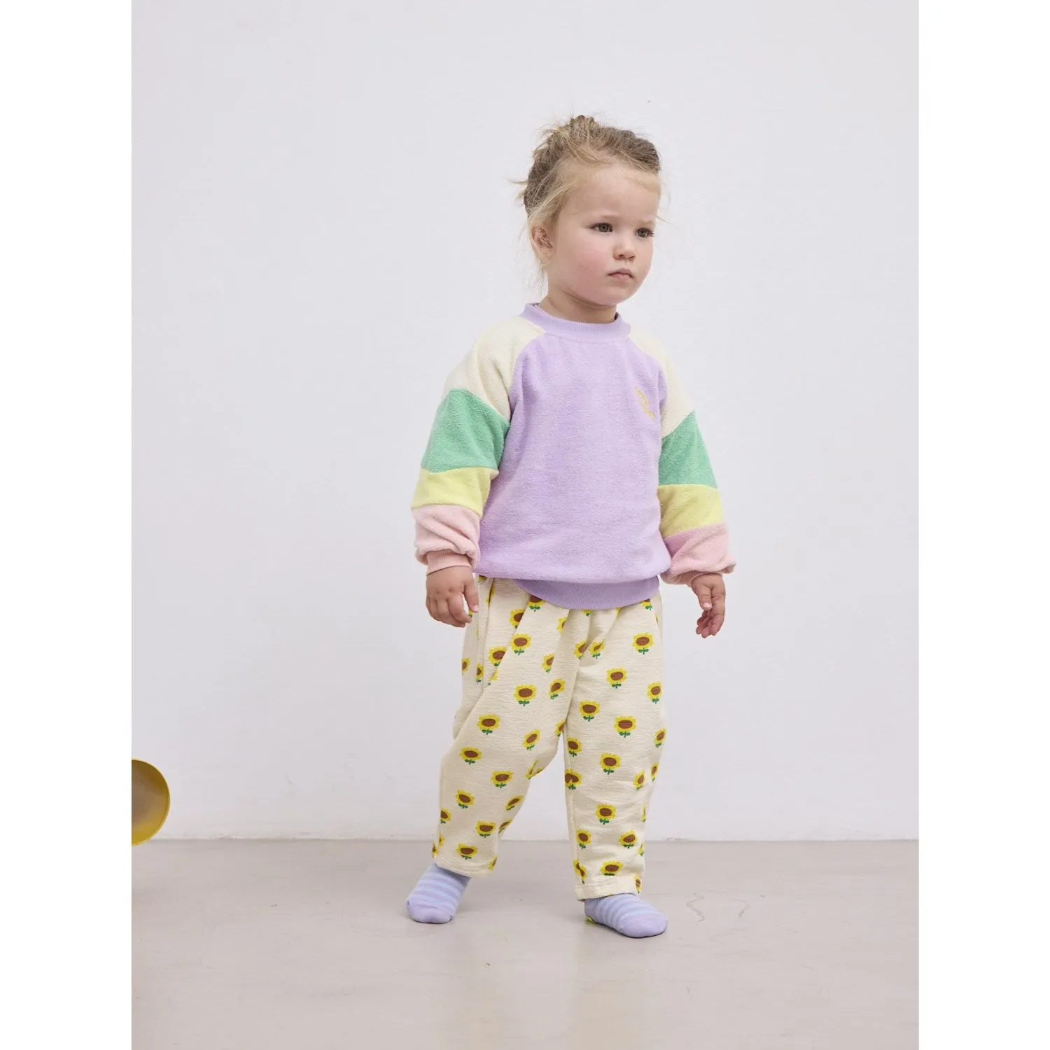 Bobo Choses Beige Sunflower All Over Jogging Pants