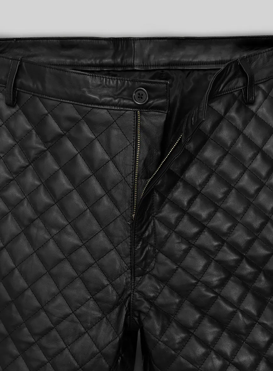 Bocelli Quilted Leather Pants