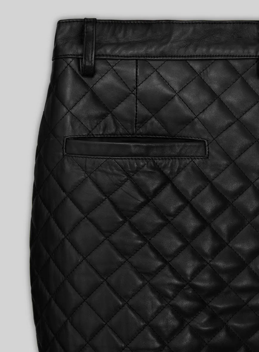 Bocelli Quilted Leather Pants