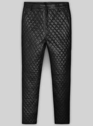Bocelli Quilted Leather Pants
