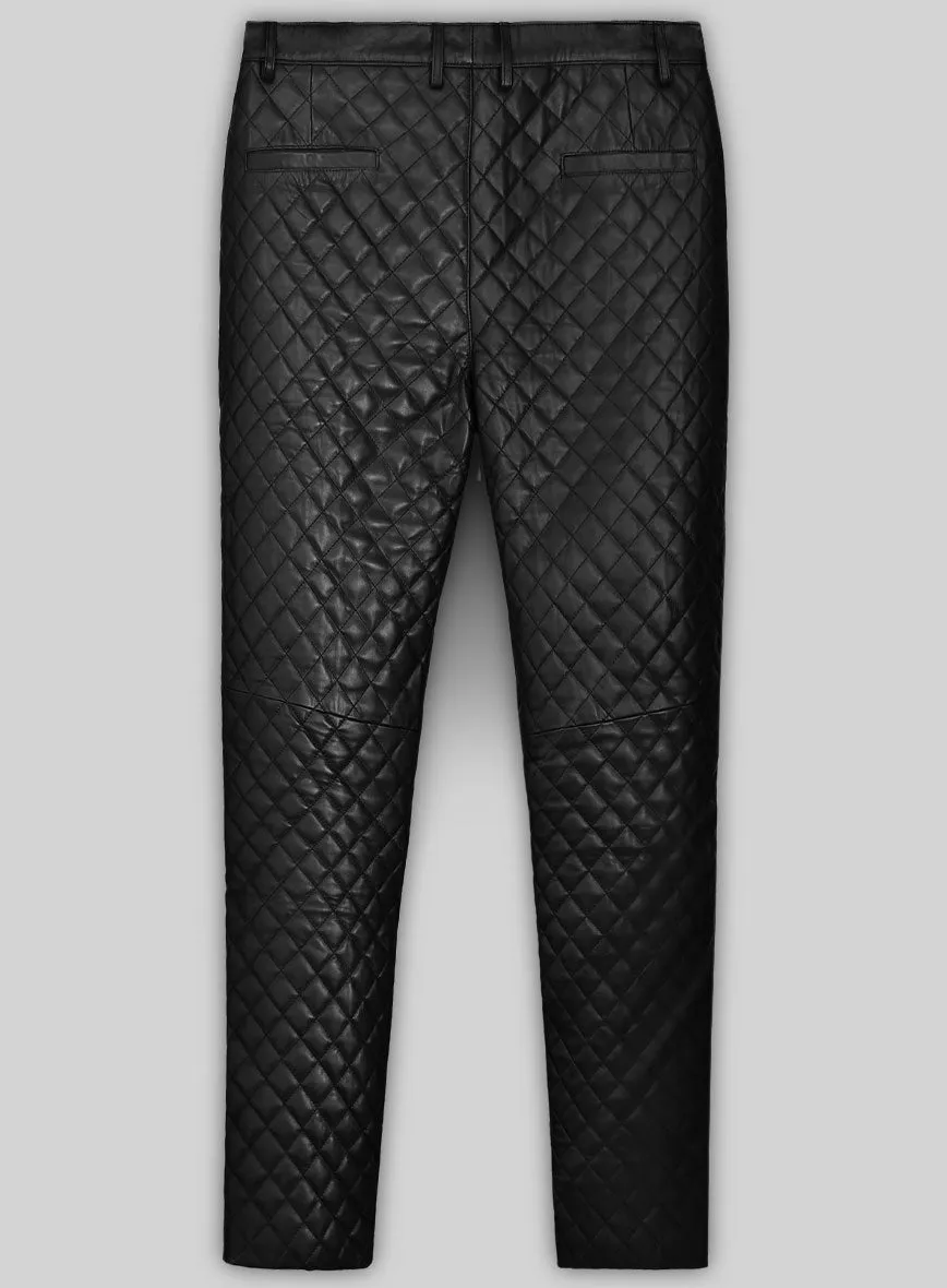 Bocelli Quilted Leather Pants