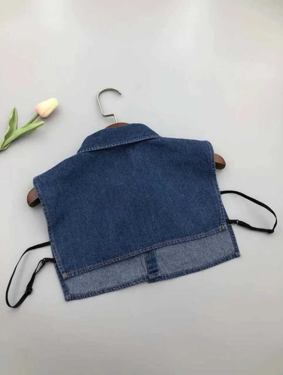 Button detail dickey jeans  collar