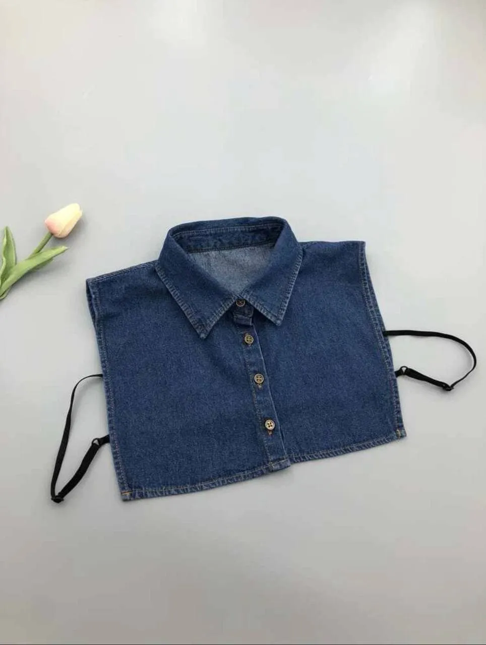 Button detail dickey jeans  collar