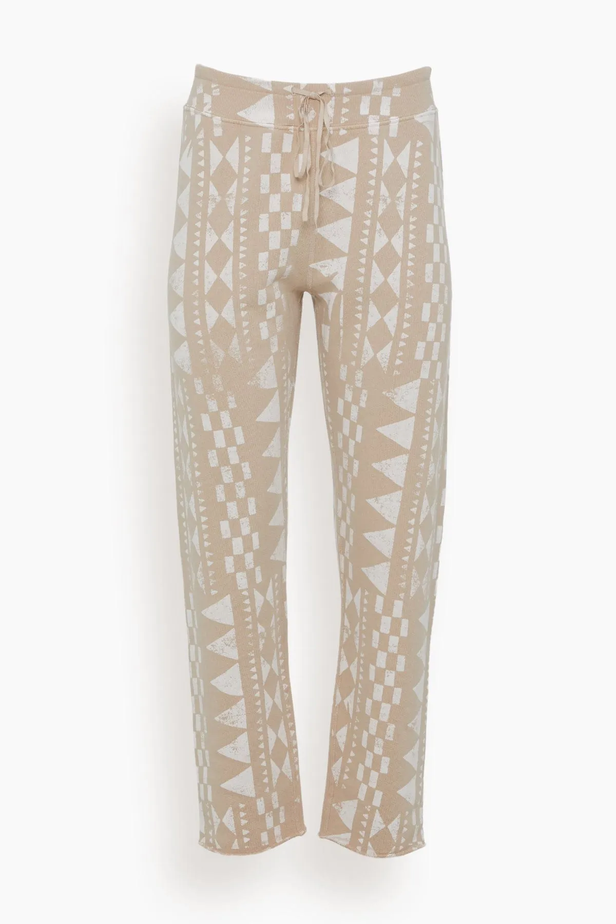 Cape Sweatpant in Camel/Dirty White
