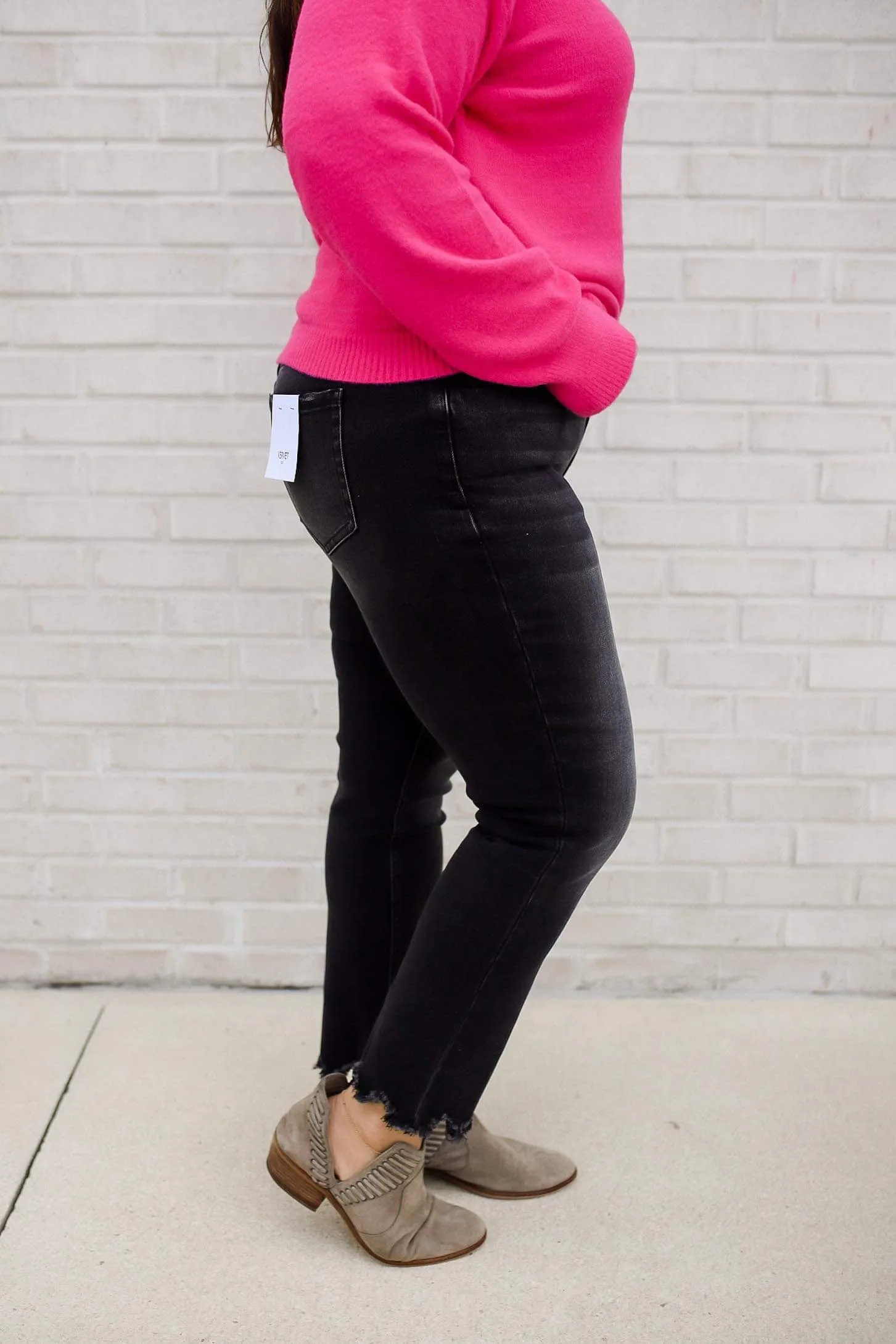 Celeste High Rise Slim Straight Jeans Plus/Reg