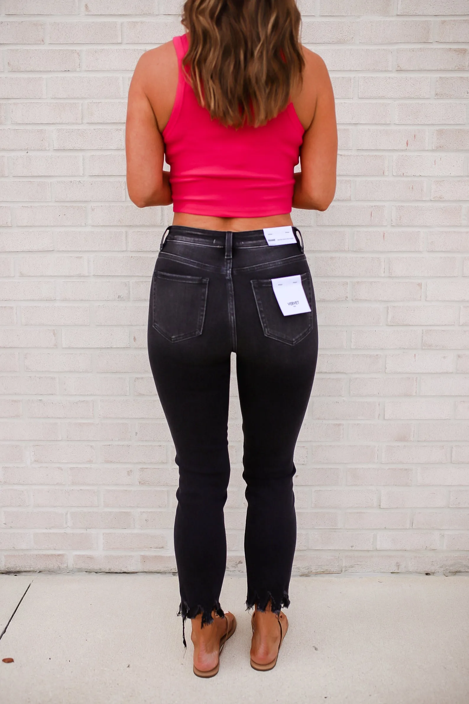Celeste High Rise Slim Straight Jeans Plus/Reg