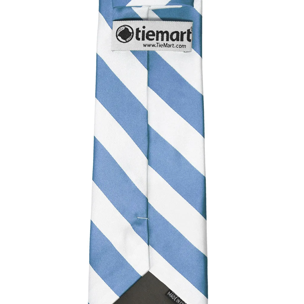 Cornflower and White Striped Tie