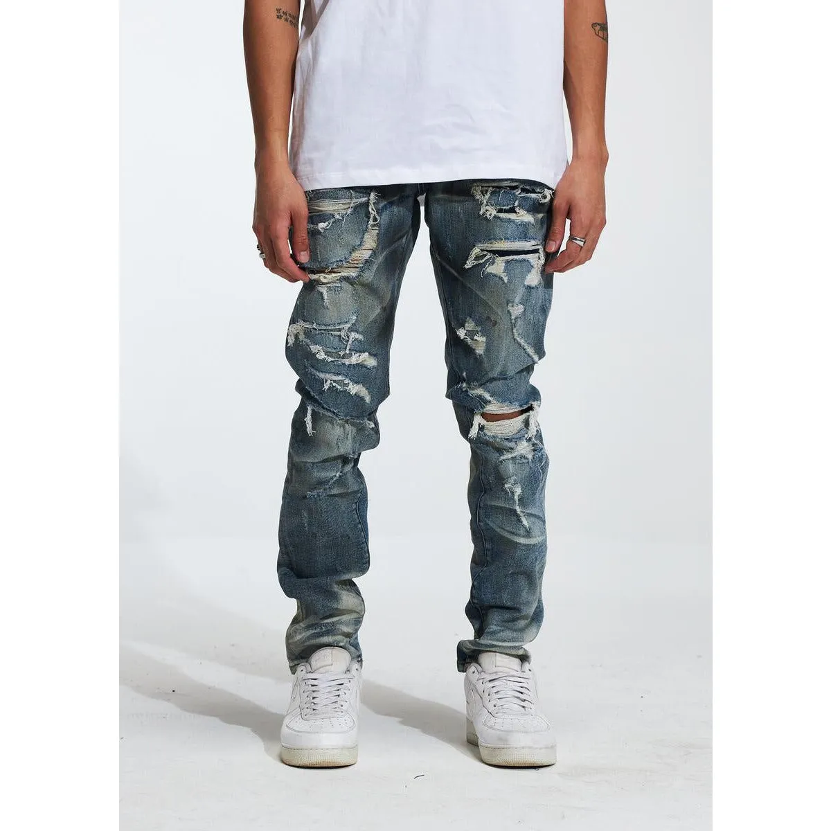 Crysp Denim Atlantic Light Indigo Jeans (CRYF222-208)
