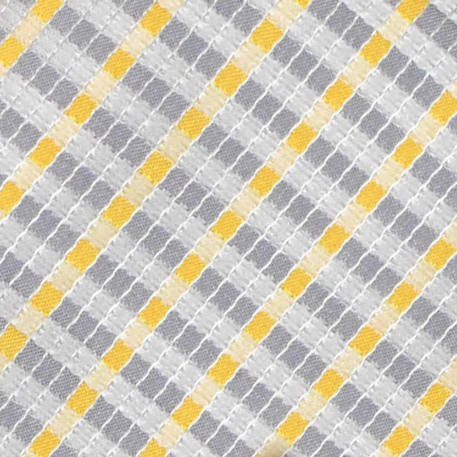 Dark Silver George Plaid Necktie