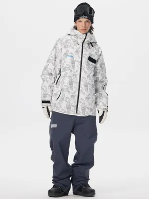 DAWN Print Zip-up 3L Snow Suits
