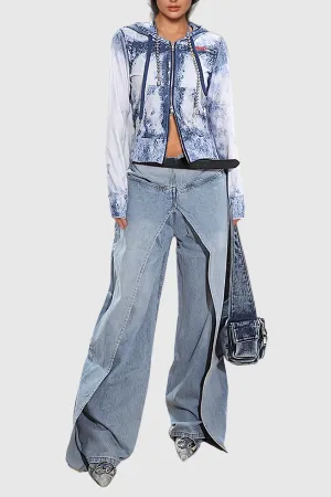 Deconstruct Wide Jeans