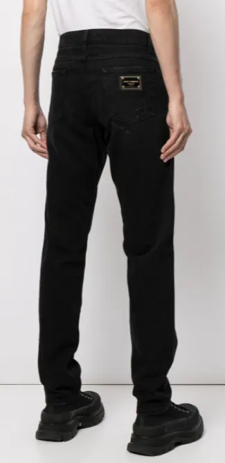 DOLCE & GABBANA - ripped-detail denim jeans