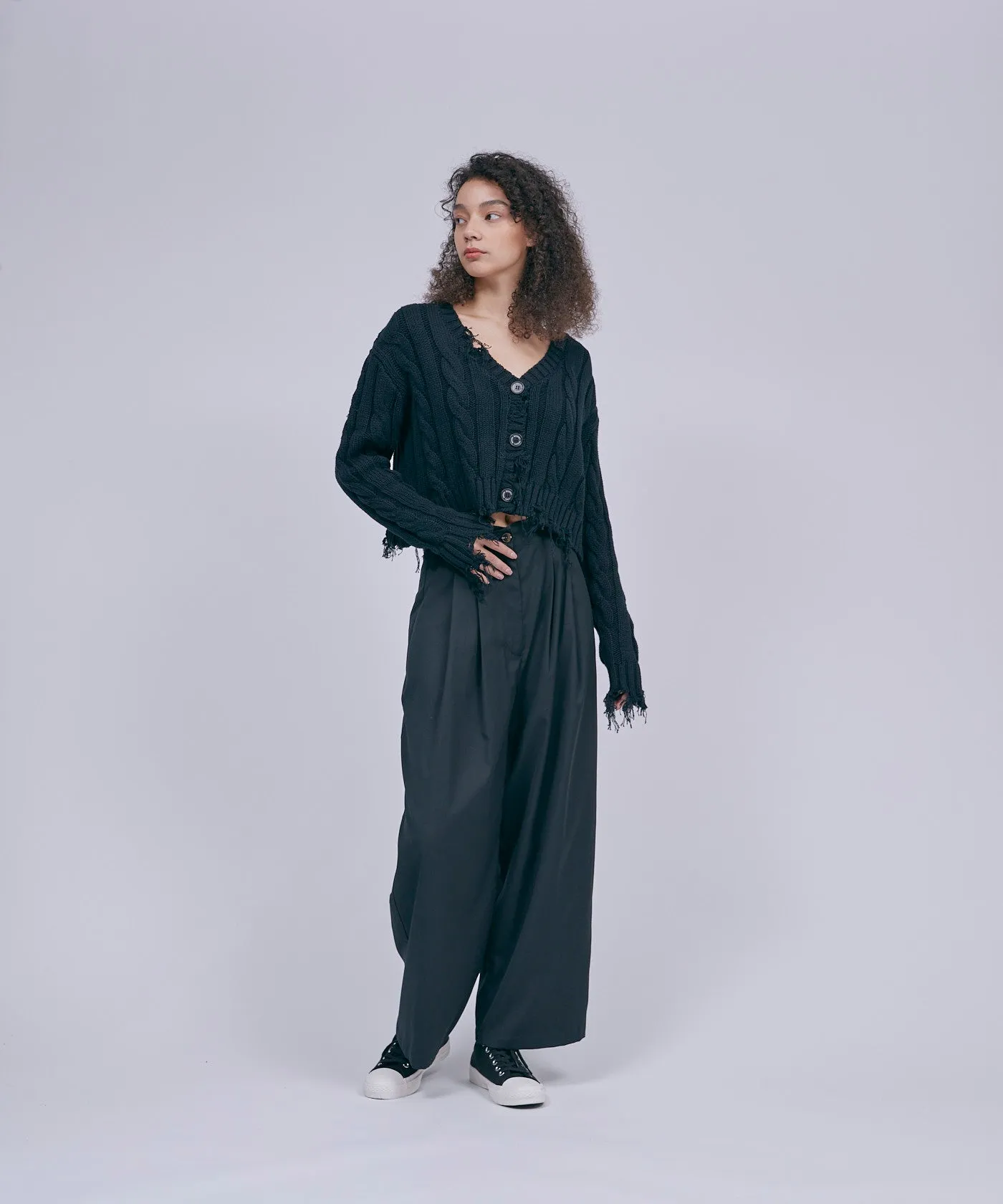 Double Front-Pleated Slacks
