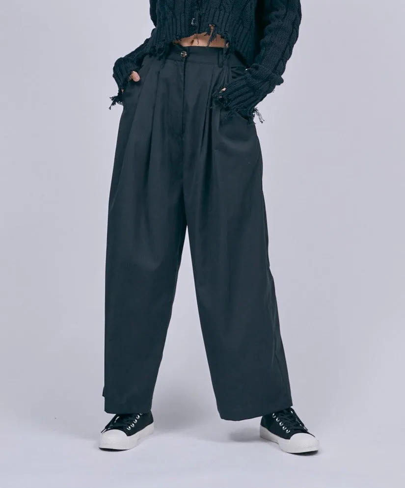 Double Front-Pleated Slacks
