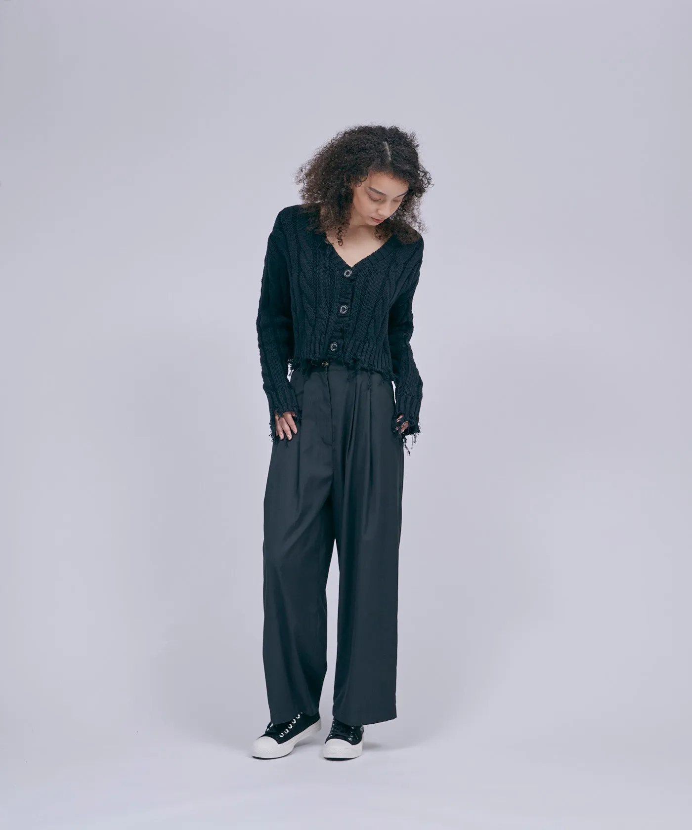 Double Front-Pleated Slacks