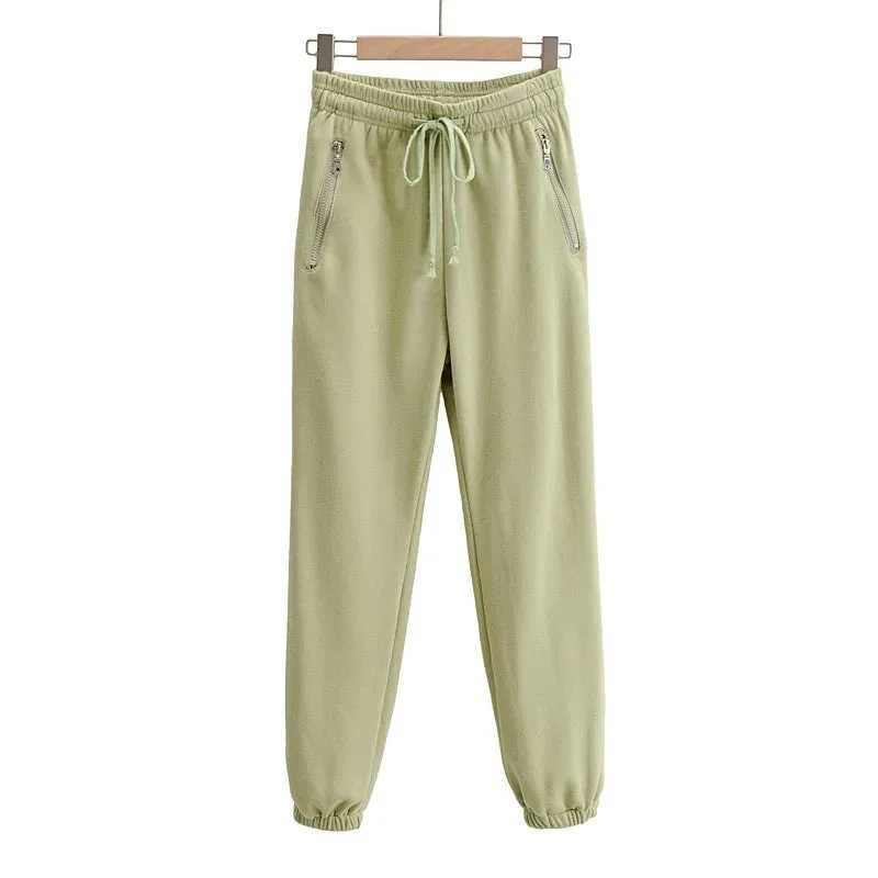 Drawstring Elastic Waist Drawstring Sweatpants