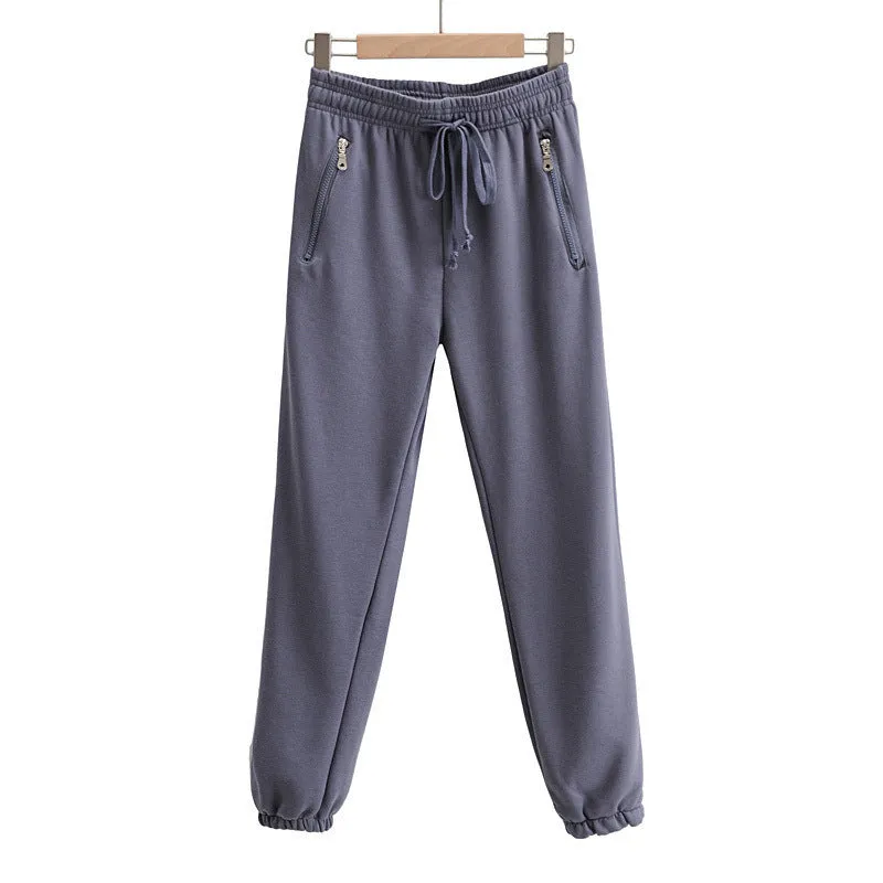 Drawstring Elastic Waist Drawstring Sweatpants
