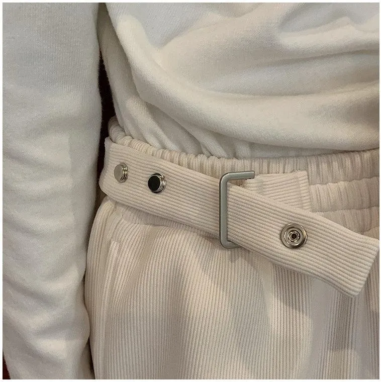 Elastic Waist Fleece Slacks