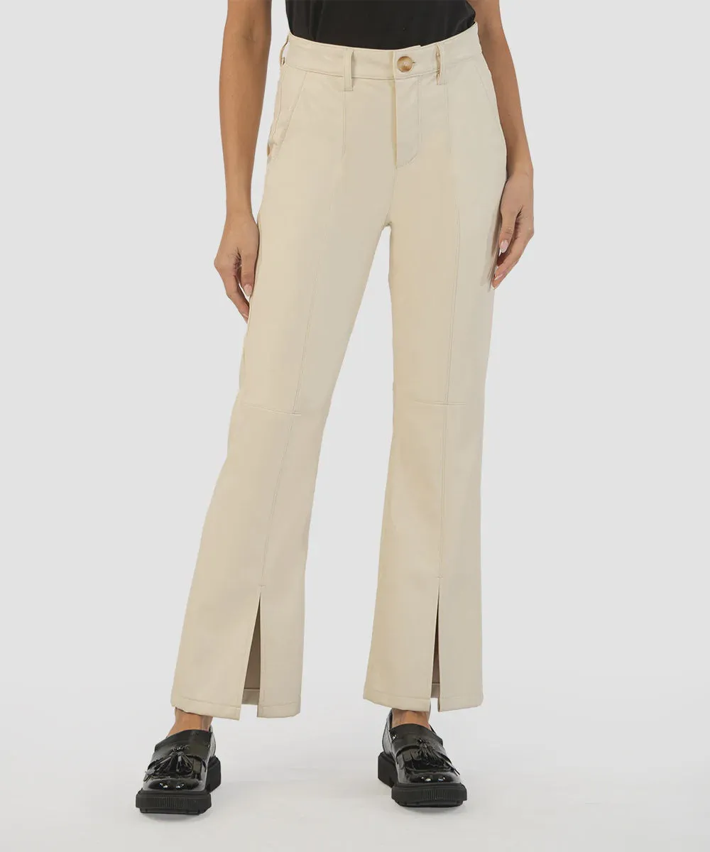 Ellery Faux Leather Ankle Flare