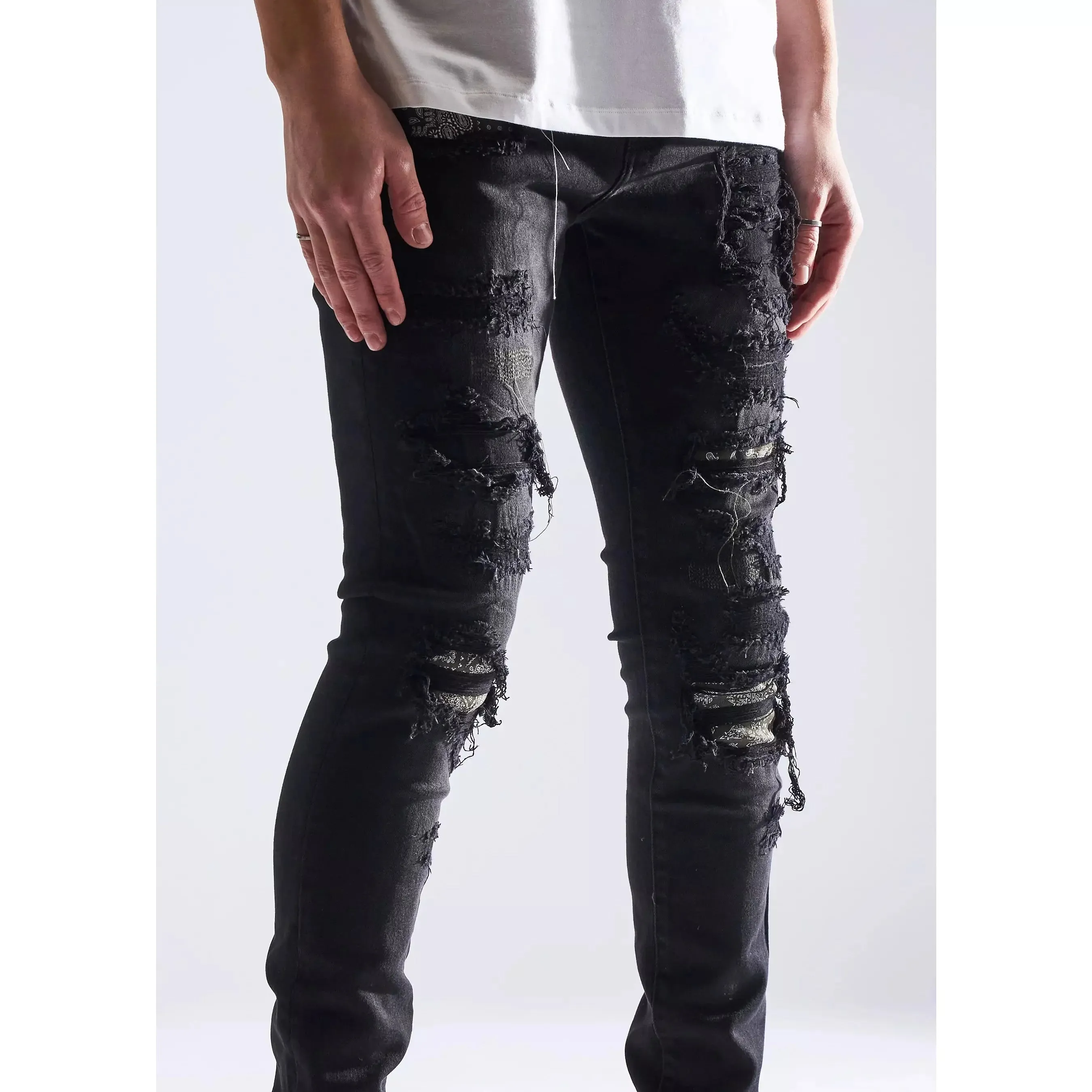 Embellish Oden Ripped Black Denim Jeans (EMBHOL21-1-26)