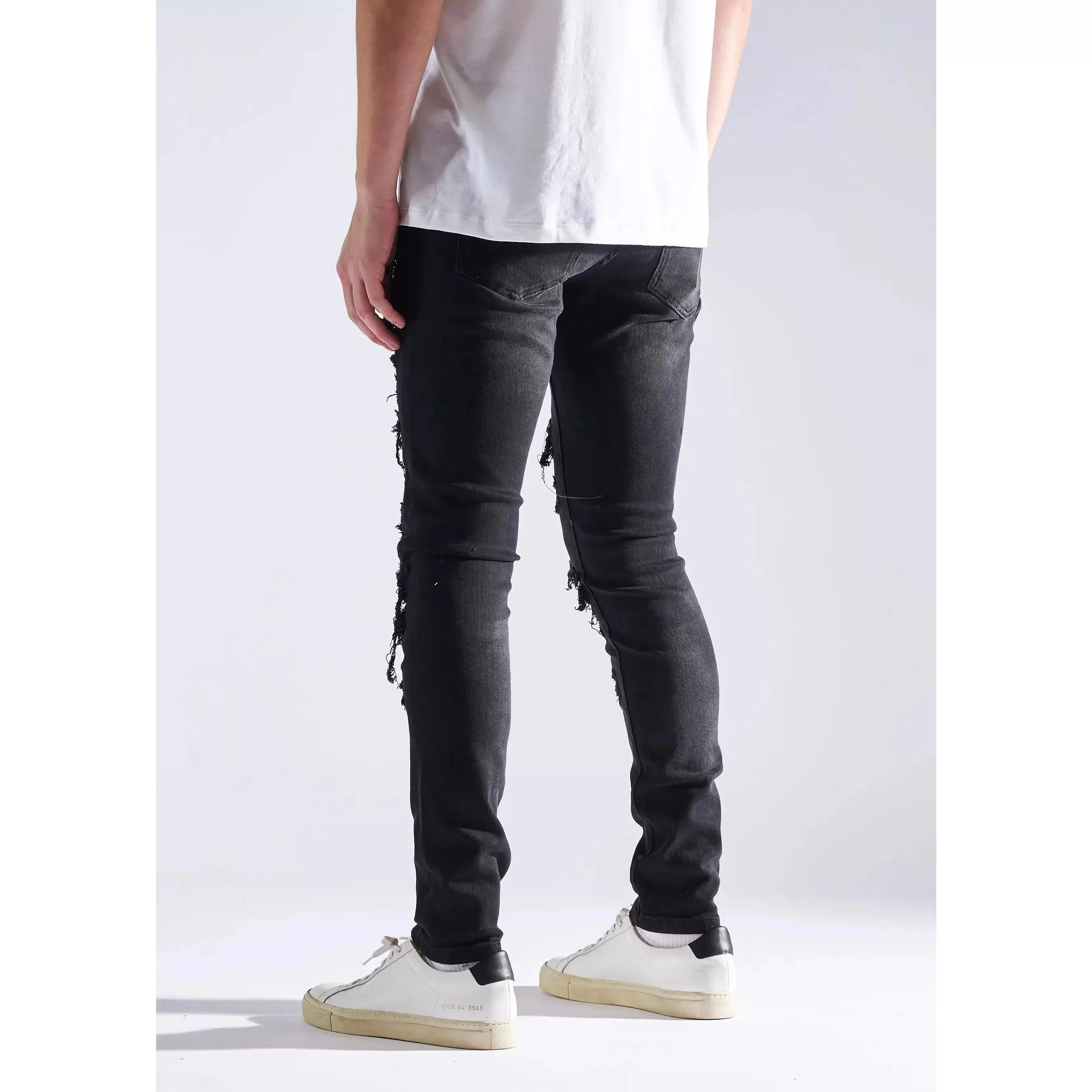 Embellish Oden Ripped Black Denim Jeans (EMBHOL21-1-26)