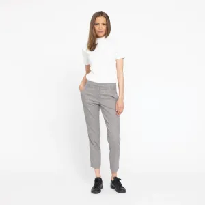 Five Units Kylie Crop in Navy Sand Mix Check