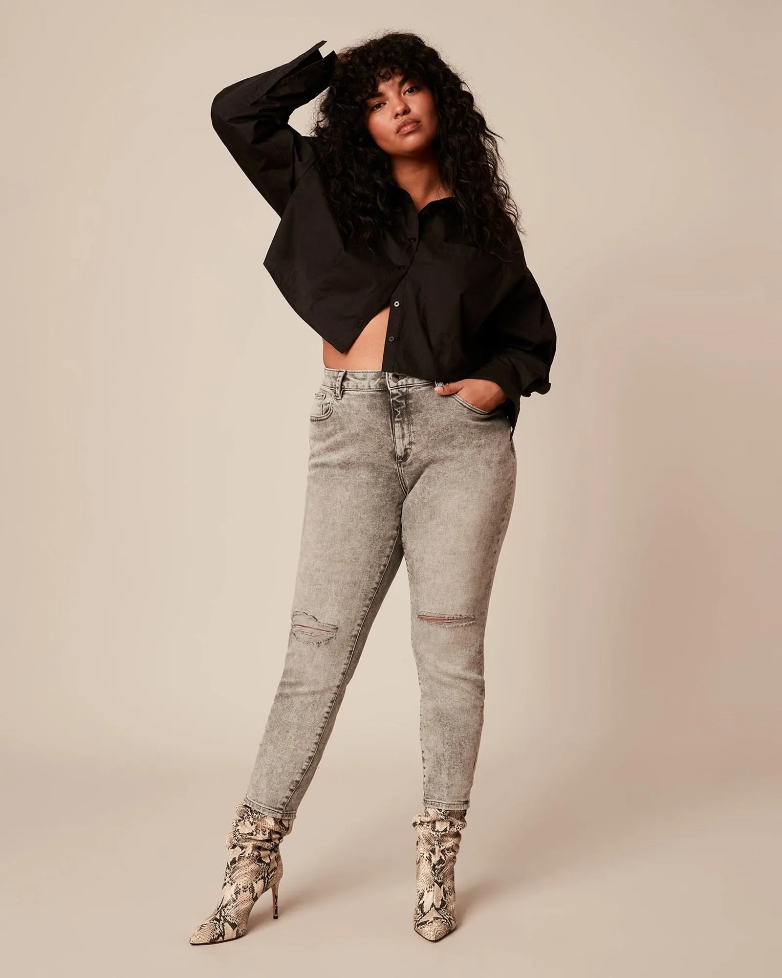 Florence Skinny Jean | Charcoal Grey