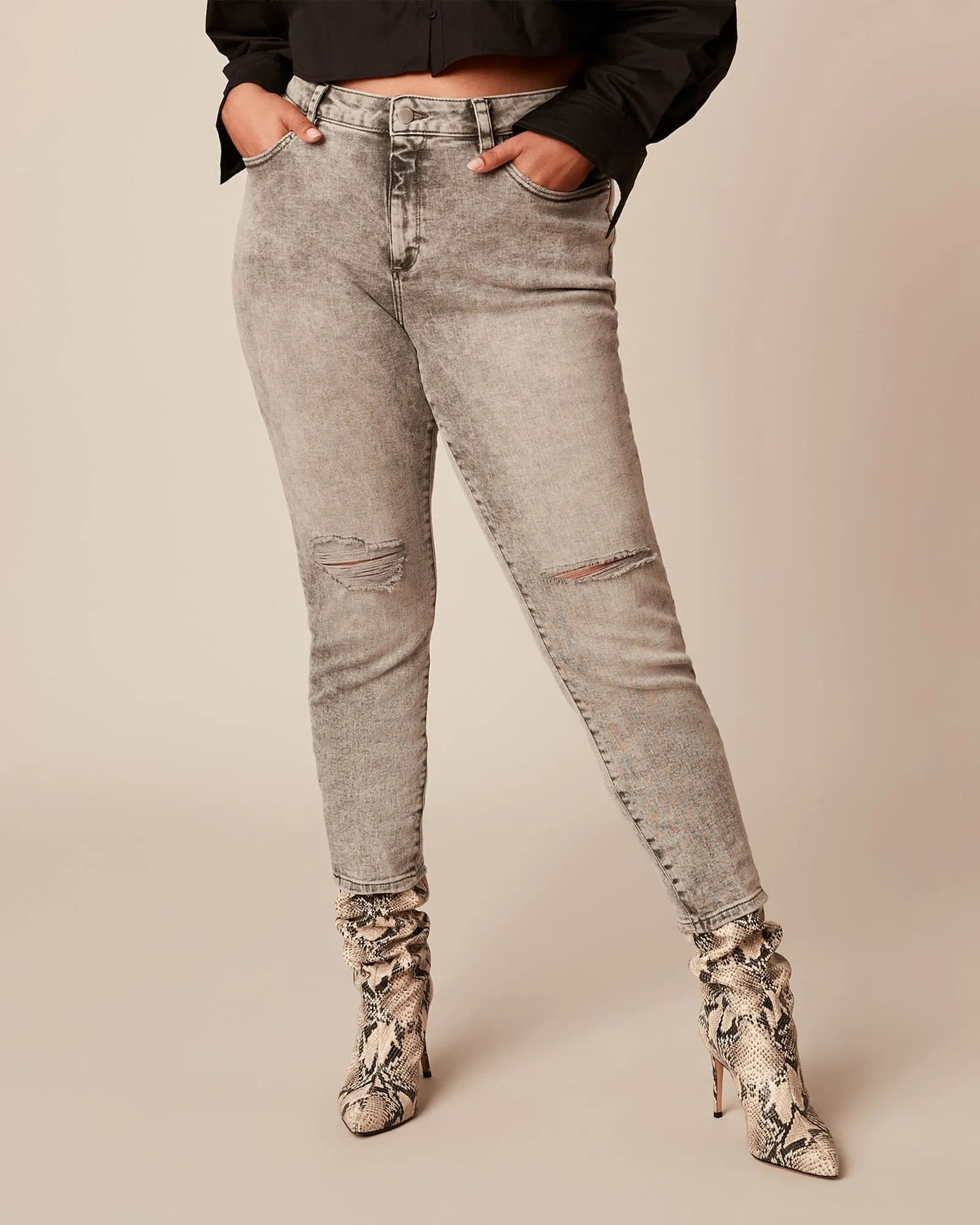 Florence Skinny Jean | Charcoal Grey