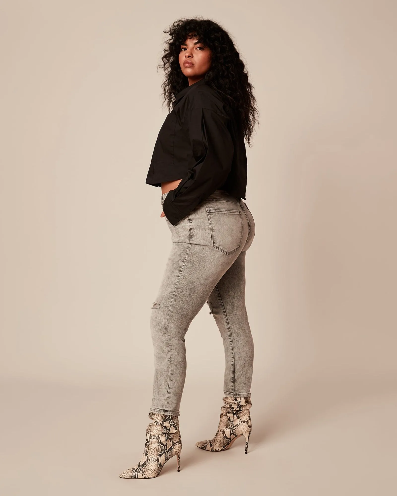 Florence Skinny Jean | Charcoal Grey