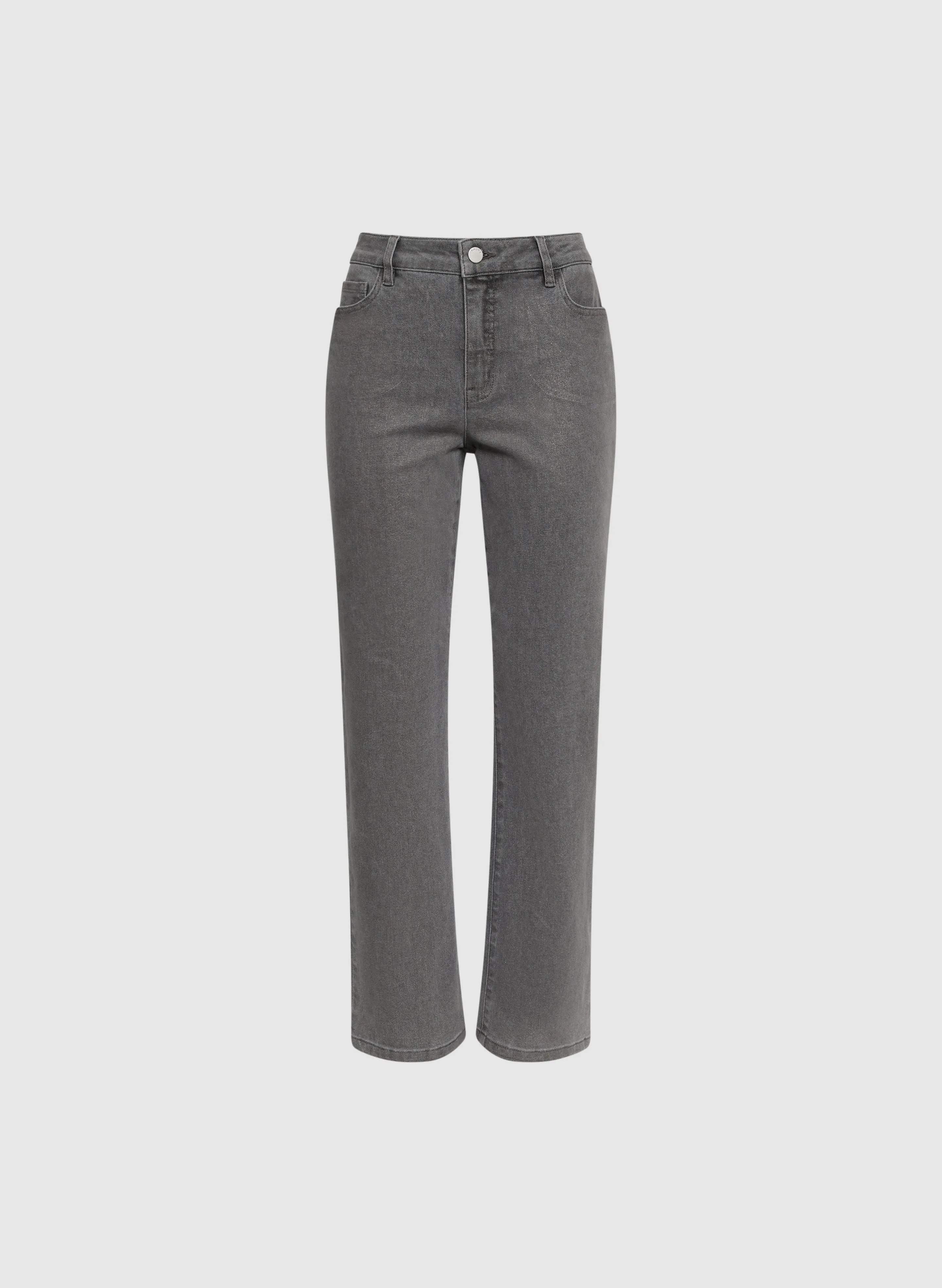 Foiled Straight Leg Jeans