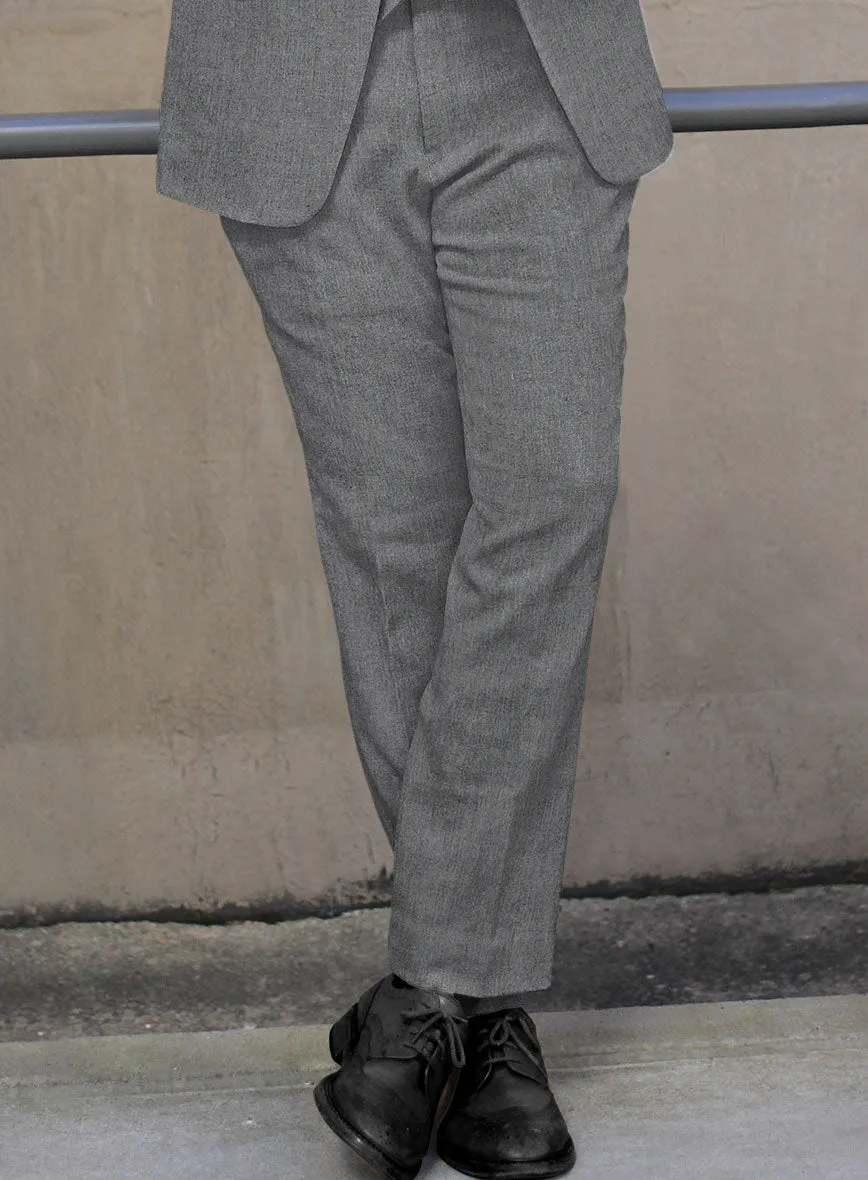 Frosted Mid Gray Terry Rayon Pants