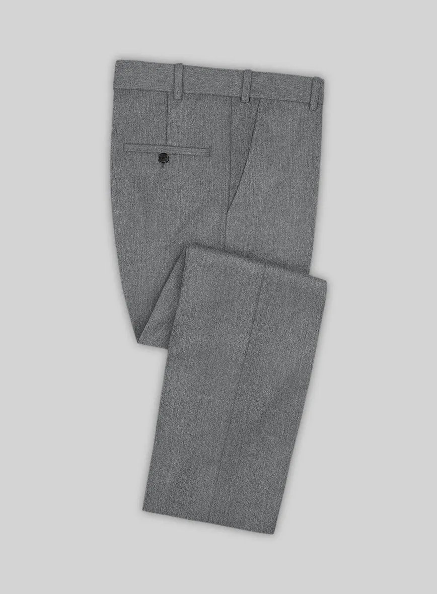 Frosted Mid Gray Terry Rayon Pants