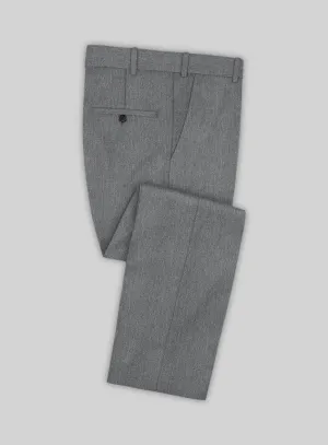 Frosted Mid Gray Terry Rayon Pants