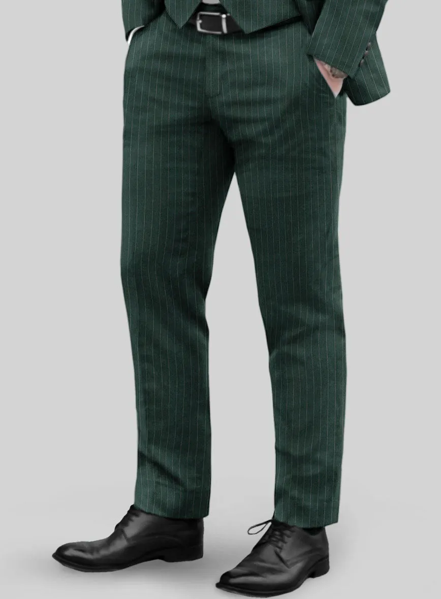Green Pinstripe Pants