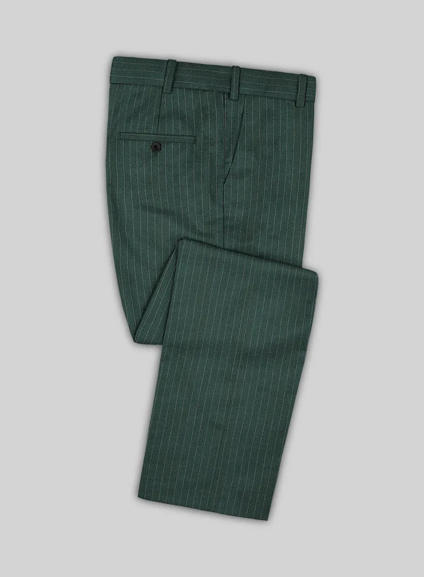 Green Pinstripe Pants