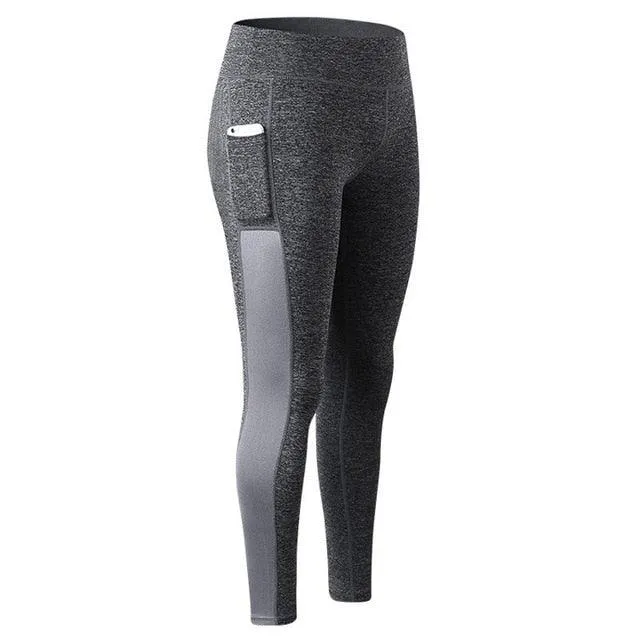 Gym Yoga-Pants Solid Slim Running Leggings