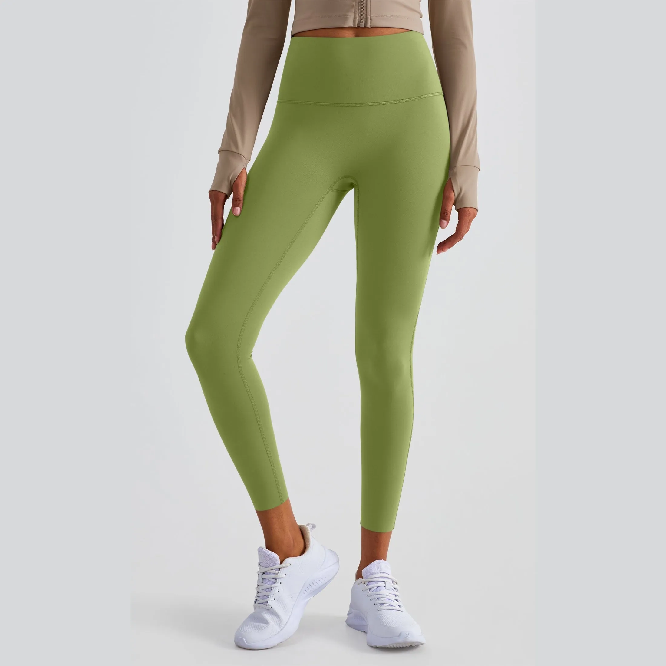 High-Rise Essential Leggings - Green